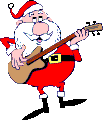 Papai Noel tocando violão.gif