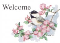 Welcome with bird and pink flowers.jpg